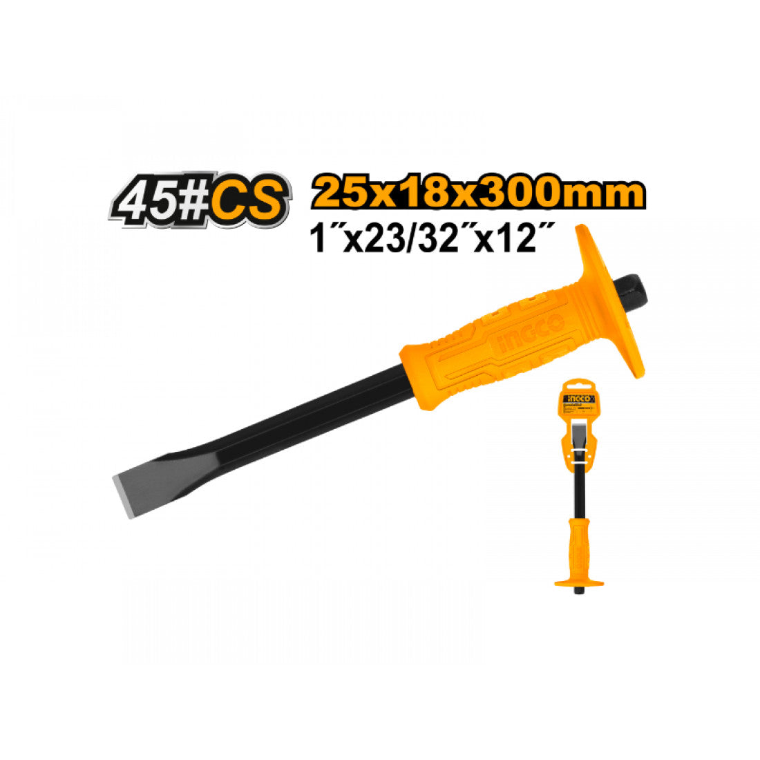 INGCO Cold Chisel 24mm 300mm+ Guard
