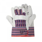 Gloves Candy Stripe Ch leather Safety Cuff 5cm G005