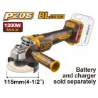 INGCO 20v Ps+ Cl Grinder 115mm 1200w Brushless