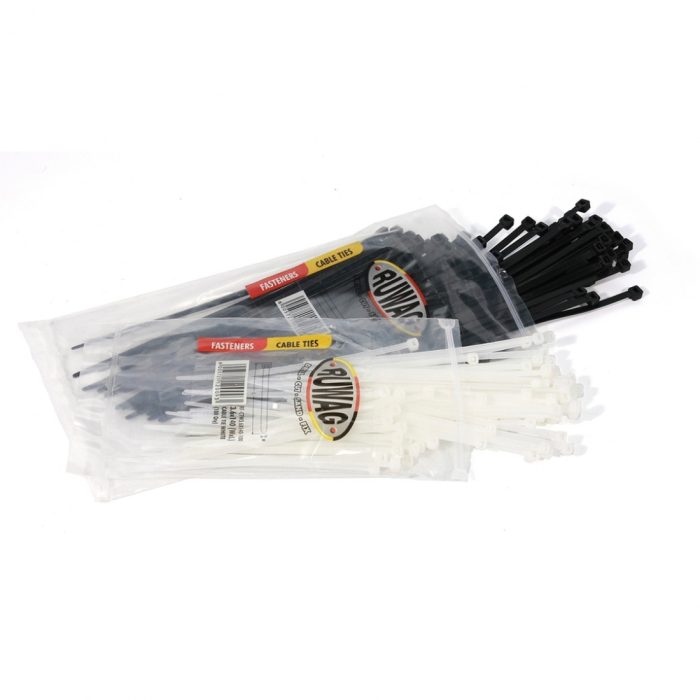 RUWAG Cable Ties Black 2.6x92mm (100)
