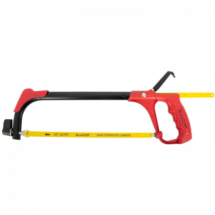 TORK CRAFT Aluminum Alloy Hacksaw Frame 300mm C w 1 + 3 Free Blades