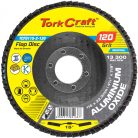 TORK CRAFT Flap Disc 115mm 15 Deg.angle 120grit