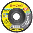 TORK CRAFT Flap Disc 115mm 15 Deg.angle 40grit