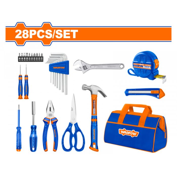 WADFOW Hand Tool Set + Canvas Bag 28pcs