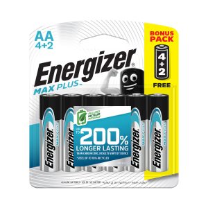 ENERGIZER Maxplus Aa - 6pack 4+2 Free