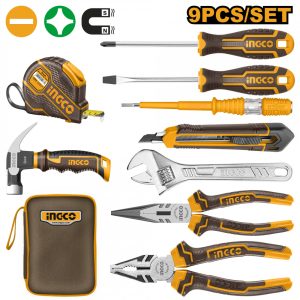 INGCO Tool Set Electricians 9pc
