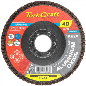 TORK CRAFT Flap Sanding Disc Aluminium Oxide 115mm