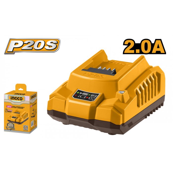 INGCO 20v Ps+ Cl Charger 2.0ah